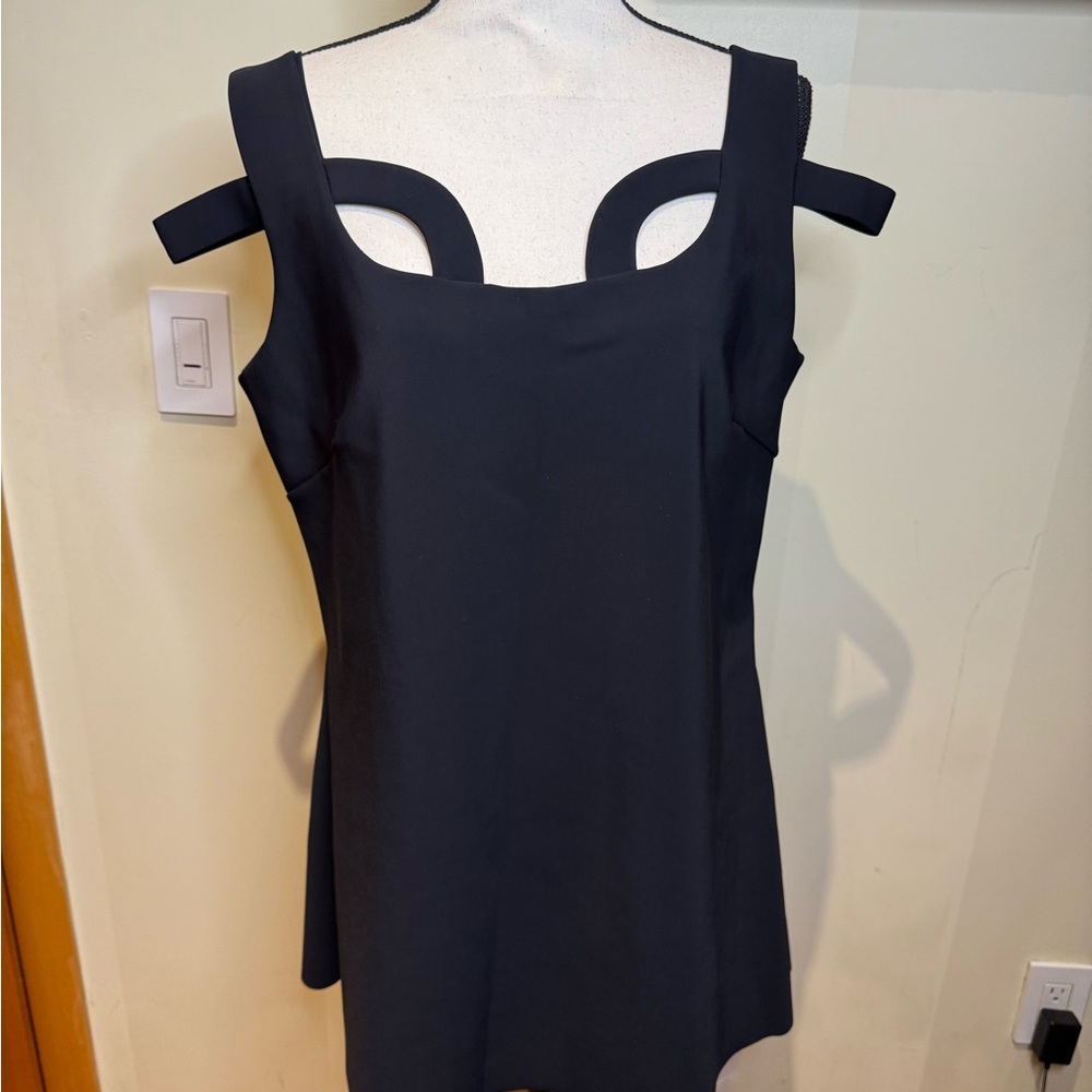 CHIARA BONI La Petite Robe  Italy Black Apparel top Sz 52 USA Sz 16